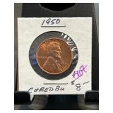 1950 Lincoln Wheat Cent in Gem BU Condition
