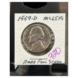 1959-D Jefferson Nickel MS65FS