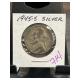 1945-S Jefferson Nickel Labeled as Silver