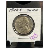 1942-S Jefferson Nickel in Protective Holder