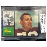 1962 Topps Lou Groza Football Card #32