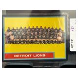 1962 Topps Detroit Lions Team Card #62