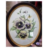 Four Framed Original Botanical Paintingsï¿½