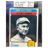 1973 Topps Ty Cobb All-Time Batting Leader Card