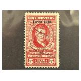 1948 U.S. $5 Documentary Revenue Stamp