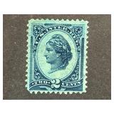 1875 U.S. 2-Cent Liberty Revenue Stamp