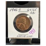 1946-S Lincoln Wheat Cent in Choice Condition