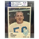 1961 Fleer Joe Schmidt #86 Football Card