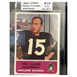 1962 Fleer #68 Tom Flores Football Card