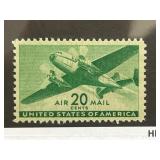 1941 US C28 20-Cent Airmail Stamp
