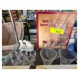 Holiday Serving Set with Plastic Cups