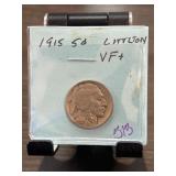 1915 Buffalo Nickel Graded VF+
