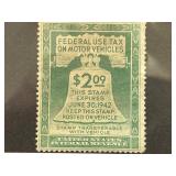 1942 U.S. Federal Motor Vehicle Tax Stamp