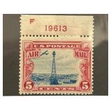 1928 U.S. Airmail 5 Cents C11 Plate Single