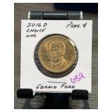 2016 D Gerald R. Ford $1 Coin in Choice UNC