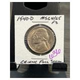 1940-D Jefferson Nickel MS64/65 FS