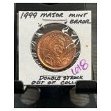 1999 Lincoln Cent Double-Strike Error