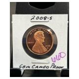 2008-S Lincoln Cent Gem Cameo Proof