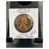 1973-S Lincoln Cent Gem Proof