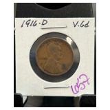 1916-D Lincoln Wheat Cent in Holder