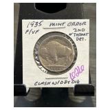 1935 Buffalo Nickel Mint Error Coin