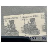 1870s Locomotive 2Â¢ Misperforated Error Pair
