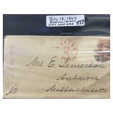 Civil War-Era 1864 Boston Letter Envelope