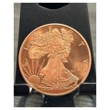 .999 Fine Copper Walking Liberty Round