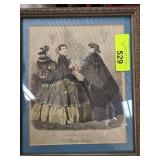 Le Monde Elegant Framed Print in Ornate Frame