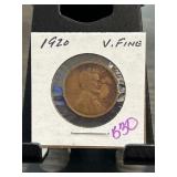 1920 Lincoln Wheat Cent in Very Fine Condition