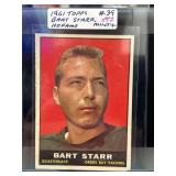 1961 Topps Bart Starr Football Card #39