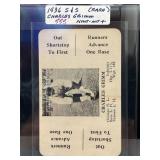 1936 S&S Charles Grimm Baseball Game Card