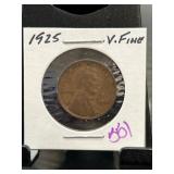 1925 U.S. Wheat Penny in Very Fine Condition
