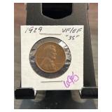 1929 Lincoln Wheat Penny, VF/EF Condition