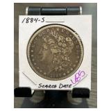 1884-S Morgan Silver Dollar " Scarce Date