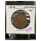 1918 Lincoln Wheat Cent in Holder