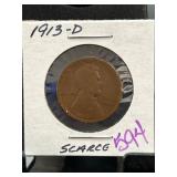 1913-D Lincoln Wheat Penny