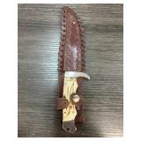 P. Shawley Fixed-Blade Knife with Sheath