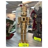 Gold-Tone Decorative Nutcracker Figure