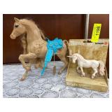 Schleich Knight Unicorn and Brown Horse Toy Set
