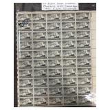 Sheet of US #956 Immortal Chaplains Stamps