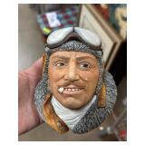 Legend ChalkwarebSculpture of Aviator Bust