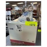 NAO Porcelain Figurine of Children Sitting