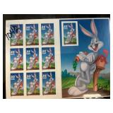 Bugs Bunny 32-Cent Stamp Sheet with Postcard