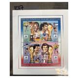 Central African Republic Soccer Stamp Sheet