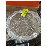 Clear Glass Fluted-Edged Bowl
