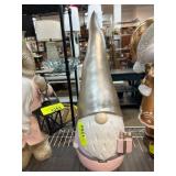 Ceramic Gnome Figurine With Metallic Hat