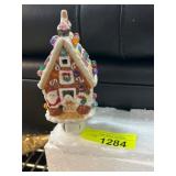 Ceramic Gingerbread House Night Light
