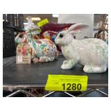Decorative Ceramic Rabbit Figurines