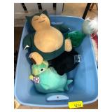 Plush Toys in Storage Bin